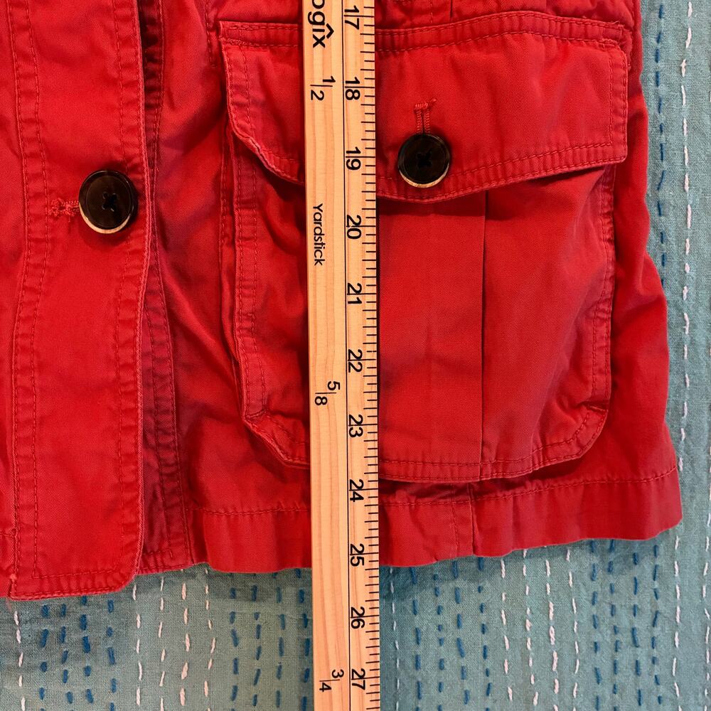 Eddie Bauer Women's Utility Jacket Small Paprika Orange Cotton Casual Stylish - Picture 9 of 10